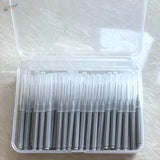100pcs mini brushes for airbrush cleaning in clear container