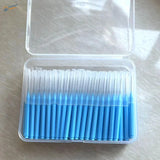 100pcs mini brushes for airbrush cleaning in clear case