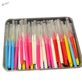 100pcs mini brushes for airbrush cleaning in vibrant colors