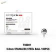 Polished 0.8mm stainless steel ball for paint mixing in scale modeling