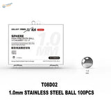 1.0mm polished stainless steel ball for paint mixing in scale modeling