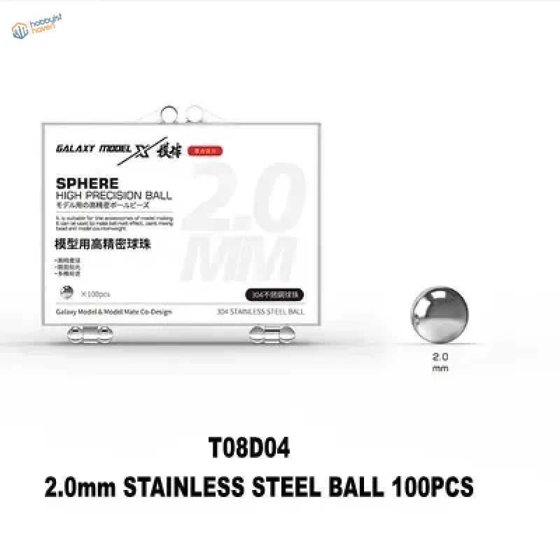 2.0mm polished stainless steel ball for paint mixing in scale modeling