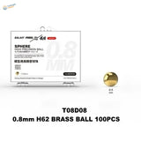 Gold 0.8mm H62 brass Galaxy model bearings for paint mixing in scale modeling