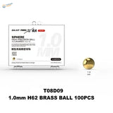 Gold 1.0mm H62 brass ball for paint mixing in scale modeling, 100pcs