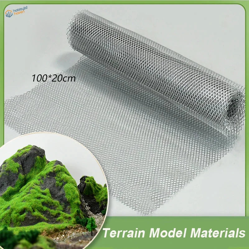 100x20cm stainless steel mesh roll for miniature terrain modeling