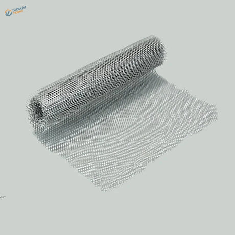 100x20cm stainless steel mesh roll with fine diamond pattern
