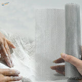 100x20cm stainless steel mesh roll with fine silver diamond grid