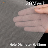 304 stainless steel mesh, 120 mesh with 0.15 mm holes