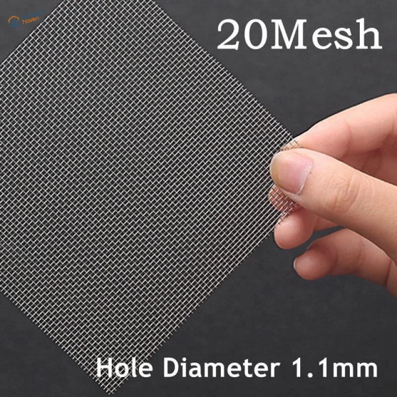 304 stainless steel mesh, 20 mesh with 1.1 mm holes