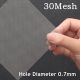 304 stainless steel mesh, 30 mesh with 0.7 mm holes