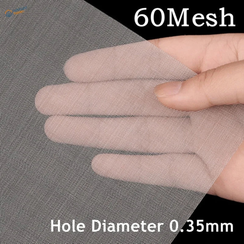 304 stainless steel mesh, 60 mesh with 0.35 mm holes