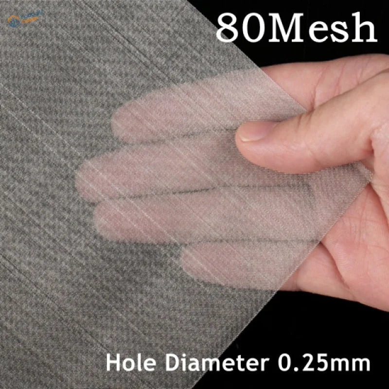 304 stainless steel mesh, 80 mesh with 0.25 mm holes