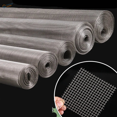 Rolls of 304 stainless steel modeling mesh in coarse to fine grades