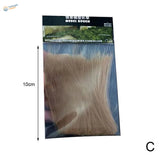 10cm static grass pack of light brown synthetic model horse mane hair