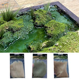Green mossy terrain with realistic water and 10cm static grass for dioramas