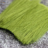 Vibrant lime green 10cm static grass synthetic hair extension weave