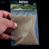 10cm static grass beige synthetic turf in clear sleeve for model scenery