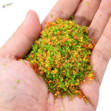 10g Tree Powder: vibrant green, orange, yellow artificial moss for scale modeling tools
