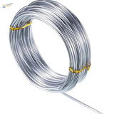 Coiled 10m 1/1.5/2mm aluminum wire for scale modeling, bundled with yellow ties