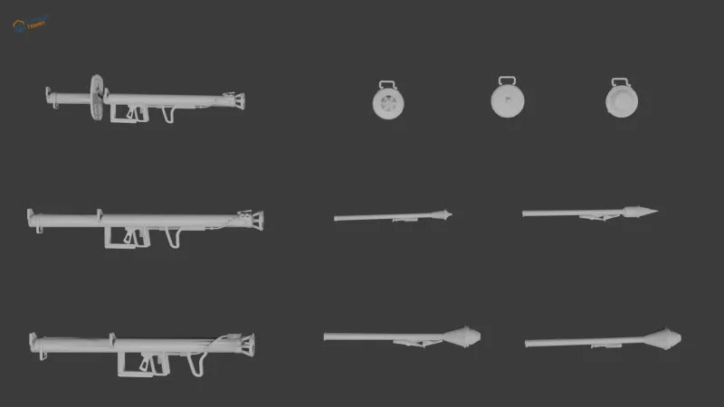 10pcs 1/35 German Anti-Tank Weapons Resin Set