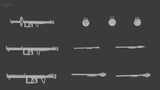 10pcs 1/35 German Anti-Tank Weapons Resin Set