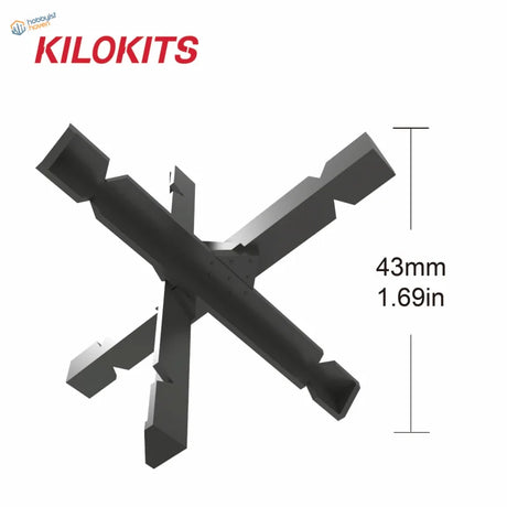 Black Kilokits cross-shaped scale modeling tool in 10pcs 1/35 Hedgehogs