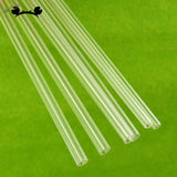 10pcs 2-6mm transparent plexiglass tubes, clear smooth cylindrical straws