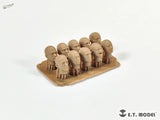 10pcs 3D-printed 1/35 assorted heads for scale modeling