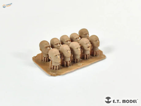 10pcs 3D-printed 1/35 assorted heads for scale modeling