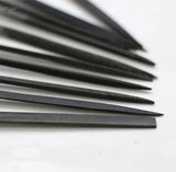 10pcs precision metal files set with black metal hand files of varying lengths
