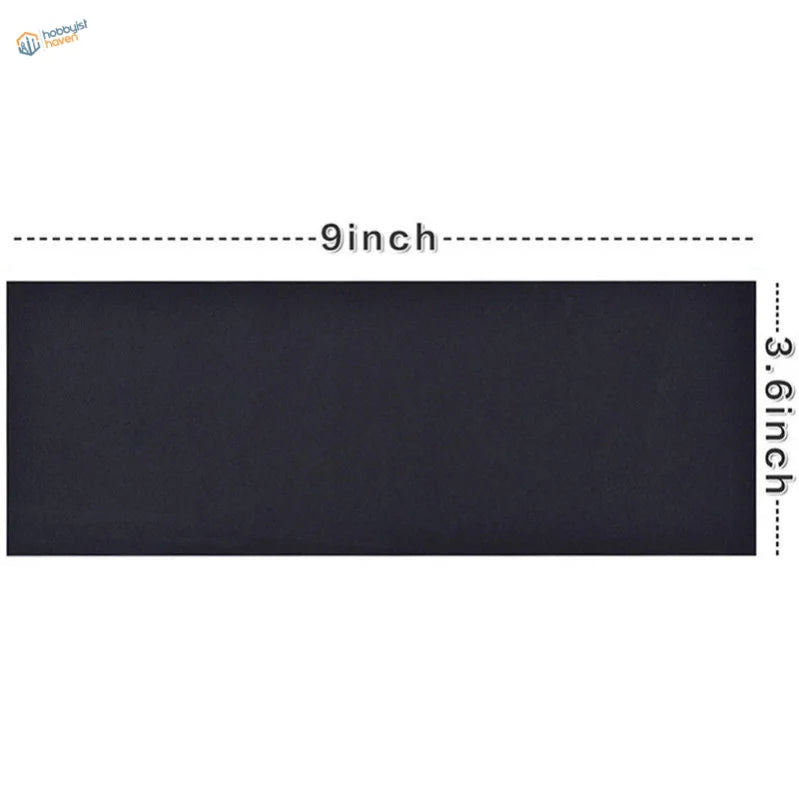 10pcs sandpaper black mat 9x3.6in scale modeling tool