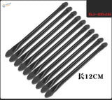 12cm black rubber tire lever tools in 10pcs double-headed weathering brushes set