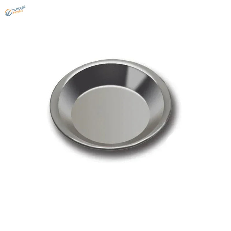 Shiny 12pcs stainless steel paint mixing cup with reflective pie pan rim