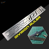 Silver carving template for Gundam models with panel lines ruler