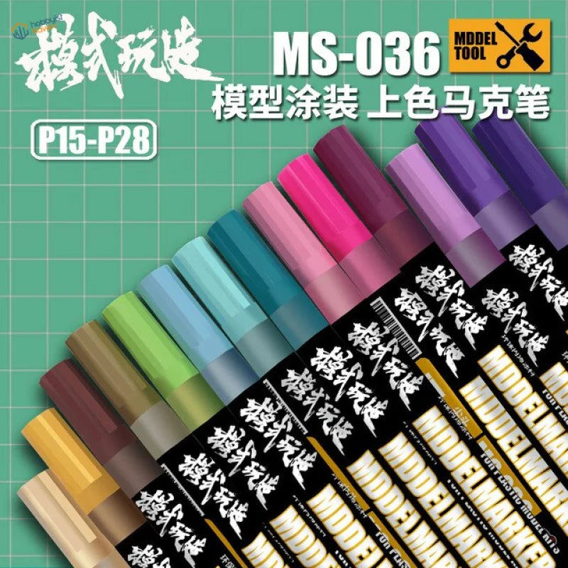 Colorful soft tipped acrylic pens, 14/28 colors in earthy to purple gradients