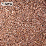 Reddish-brown 140ml ballast gravel with coarse angular pebbles and fine sand