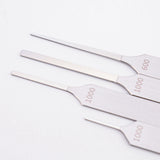 Set of four stainless steel ultra-fine files for scale modeling tools
