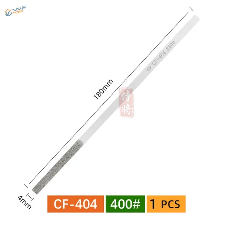 CF404 tapered metal file, 400 grit, for scale modeling