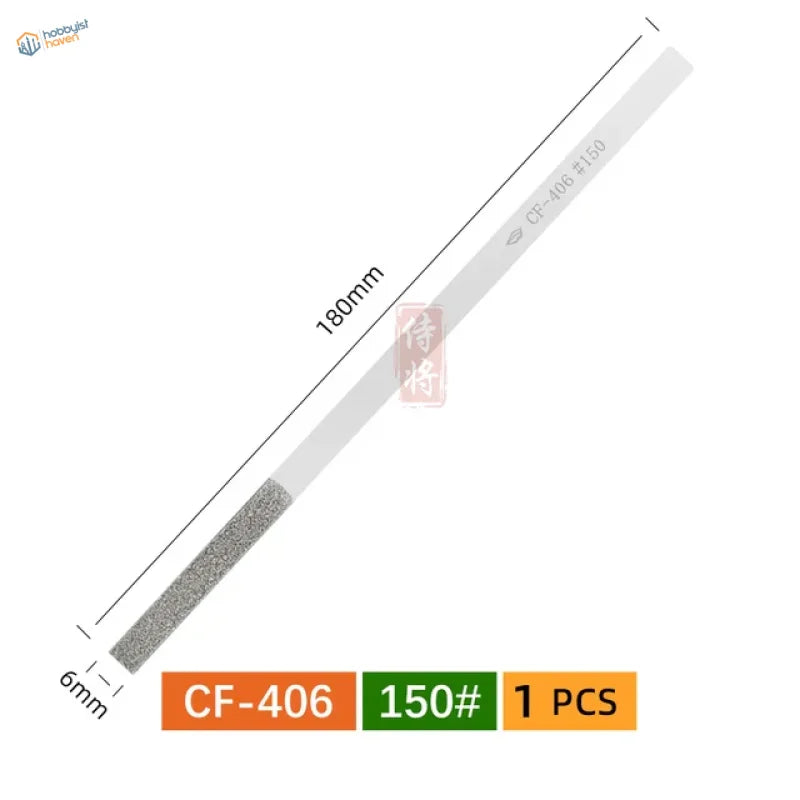 CF406 tapered metal file, 150 grit, for scale modeling