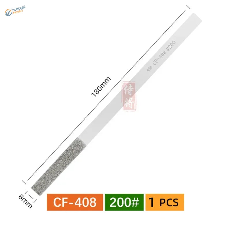 CF408 tapered metal file, 200 grit, for scale modeling