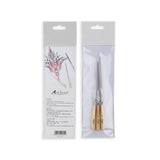 Extra-long liner brushes with wooden handles in clear sleeves for scale modeling