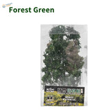 15cm dense tree: forest green miniature model in clear packaging for scale modeling tools