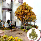 15cm dense tree with golden-yellow foliage for scale modeling tools