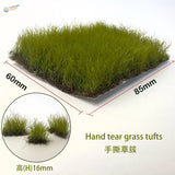 16mm static grass tufts with 60x85mm base for dioramas