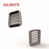 20pcs 1/72 gray sewage covers with slats for urban dioramas scale modeling