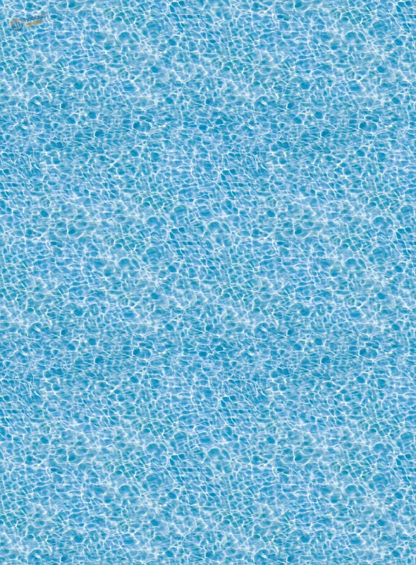 Clear blue water surface pattern simulating sticker