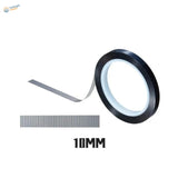 DSPIAE carving guide tape: black 10mm with textured silver surface, white core
