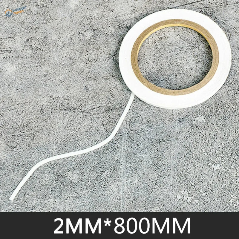 2mm x 800mm flexible masking tape roll with white adhesive and gold core