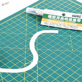 2-10mm flexible masking tape for curves on green cutting mat
