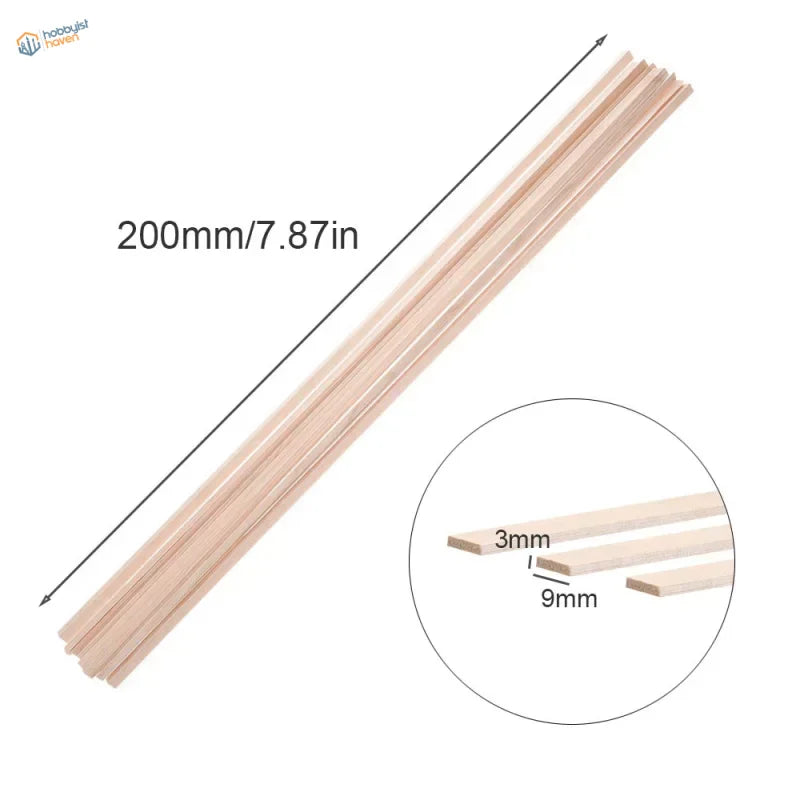 20~50pcs Balsa Wood Sticks & Strips